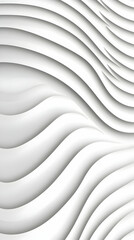 Abstract 3D White Wave Background