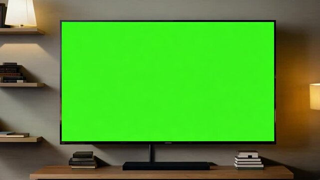 Green Screen TV Mockup 