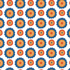 seamless background with flowers