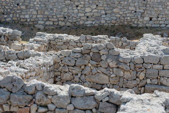 The ruins of old Chersonese in Crimea