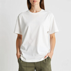 Mockup for a plain white shirt