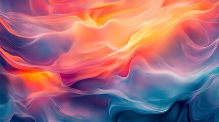 Dynamic color flow abstract art digital creation vibrant design