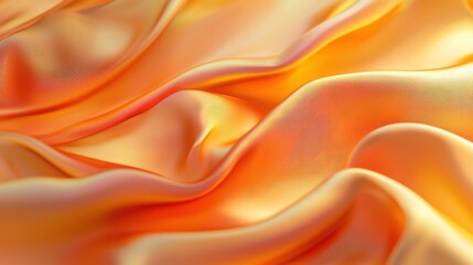 Obraz premium Golden Hour Silk: A Luxurious Drape of Amber Hues