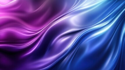 Fototapeta premium Abstract purple and blue flowing wave background.