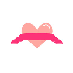 valentine heart banner