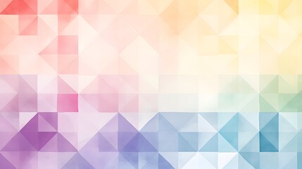 Vibrant Geometric Watercolor Pattern With Muted Tones and Design