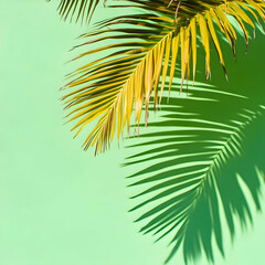 Obraz premium Palm Leaf Shadow Illustration