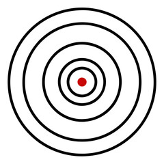 Fototapeta premium target on white