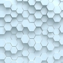Naklejka premium Abstract 3D Hexagon Background