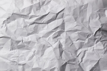 Obraz premium Clean white paper, wrinkled, abstract background. Crumpled White Paper Texture Background.