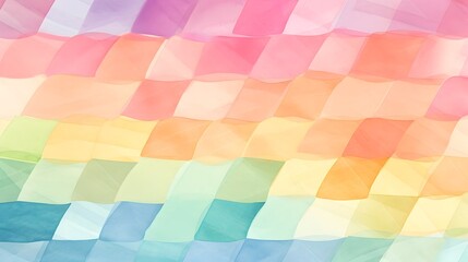 Vibrant Watercolor Risograph Print Pattern with Transparent Overlays