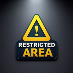 Obraz premium Warning logo in public places