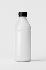 Naklejka premium Milk bottle mock up, isolated on white background
