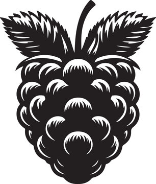 recommend clip art: Raspberry silhouette vector art illustration. Raspberry vector icon illustration. Vector illustration. Silhouette of blackberry or raspberry fruit with stem. Healthy diet and vegetarian food. 