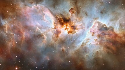 Breathtaking Cosmic Nebula Starry Sky Background.