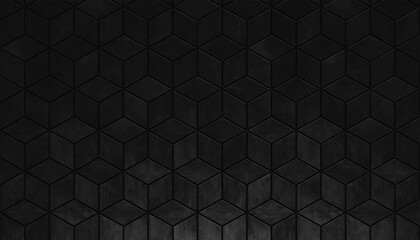 Obraz premium Black metallic texture with seamless grid pattern and industrial design