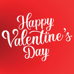 happy valentine’s day typography in vector