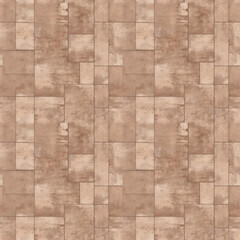 Naklejka premium Seamless textured background featuring a warm, earthy palette with rectangular patterns.