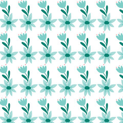 seamless floral pattern with flowers
