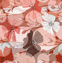 Botanical Bliss: Textured Petals and Patterned Perfection