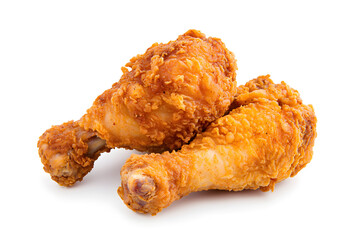 Crispy Fried Chicken Drumstick kfc isolated, isolated on white background