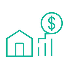 Real Estate Investment icon Design