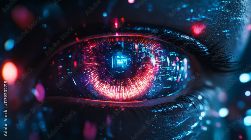 Poster robot modern technologies android drone isolated realistic futuristic automation. vector robot compu