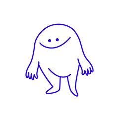 Vector logo design template and graphic elements for advertising, branding, posters and banners, funny cartoon illustrations with smiling character and mascot, abstract stickers and line icons