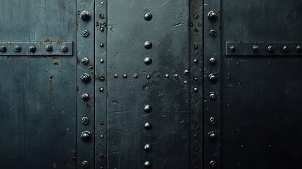 Rivets and Steel: A Dark Industrial Texture