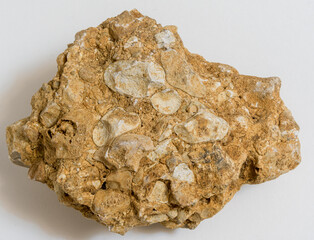 Texture of a stone, on a white background
