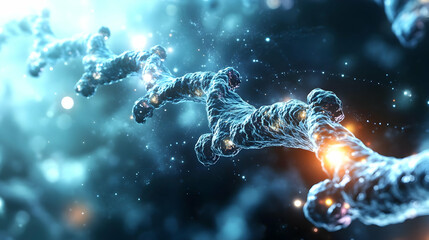 Microscopic View of a Cell Structure Shows Complex Biological Processes in Action