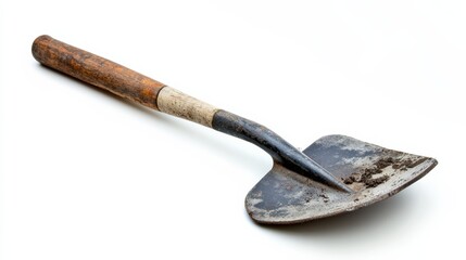 Classic gardening hoe with a sturdy handle, displayed against a white backdrop