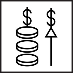 Investment Strategy icon Design
