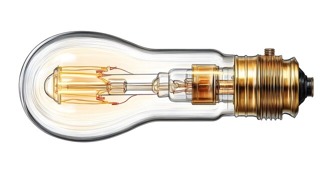 A clean technical sketch of a lightbulb filament on a white background.