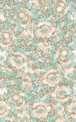 Floral Harmony: A Fusion of Patterns and Textures