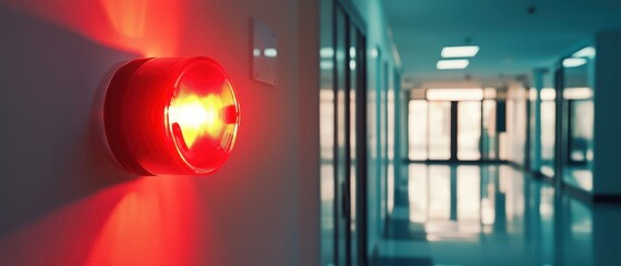 Evacuation drill at a community center during a fire alarm demonstration, showcasing safety procedures and emergency preparedness.