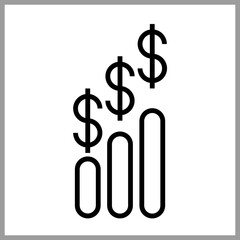 Market Trends icon Design