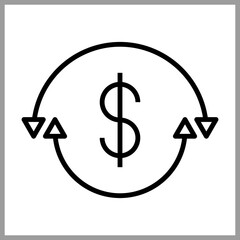 Cash Flow icon Design