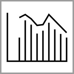 Investment Graph icon Design