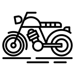 motorcycle single icon