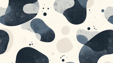 Abstract Organic Shapes Neutral Color Palette Design