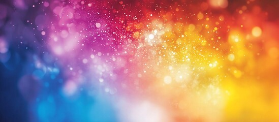 Vibrant Rainbow Bokeh Background: A Festive and Joyful Abstract Image