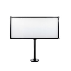 Blank Rectangular Sign on Stand 