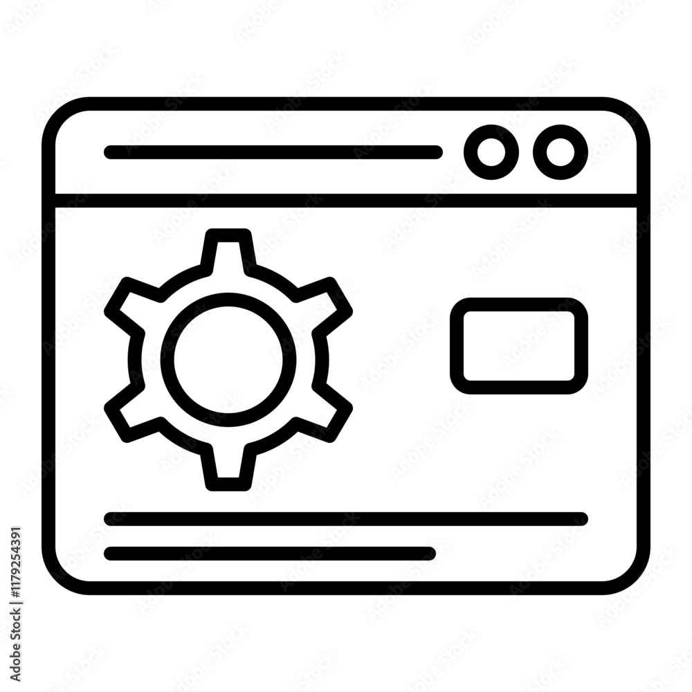 Wall mural web program icon