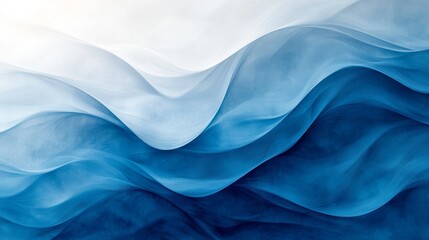 Obraz premium Abstract Blue Waves Subtle Gradient Texture