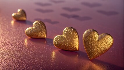 Obraz premium heart shape made of hearts