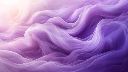Fototapeta premium Soft Purple Fabric Draped in Elegant Waves