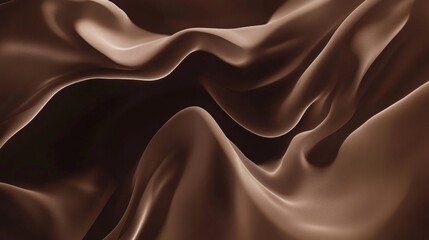 Fototapeta premium Smooth sepia silk satin fabric texture.