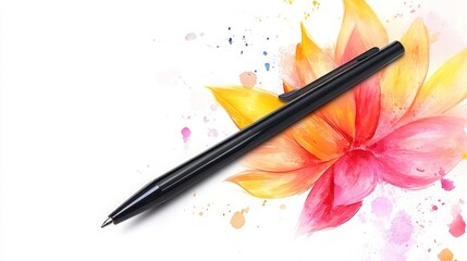 Stylus pen on a white background. 