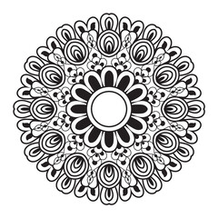 ornamental round lace ornament pattern mandala design